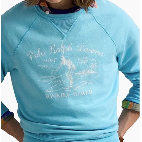 POLO Ralph Lauren Vintage Fleece Graphic Crewneck Sweatshirt NWT - Picture 2 of 8